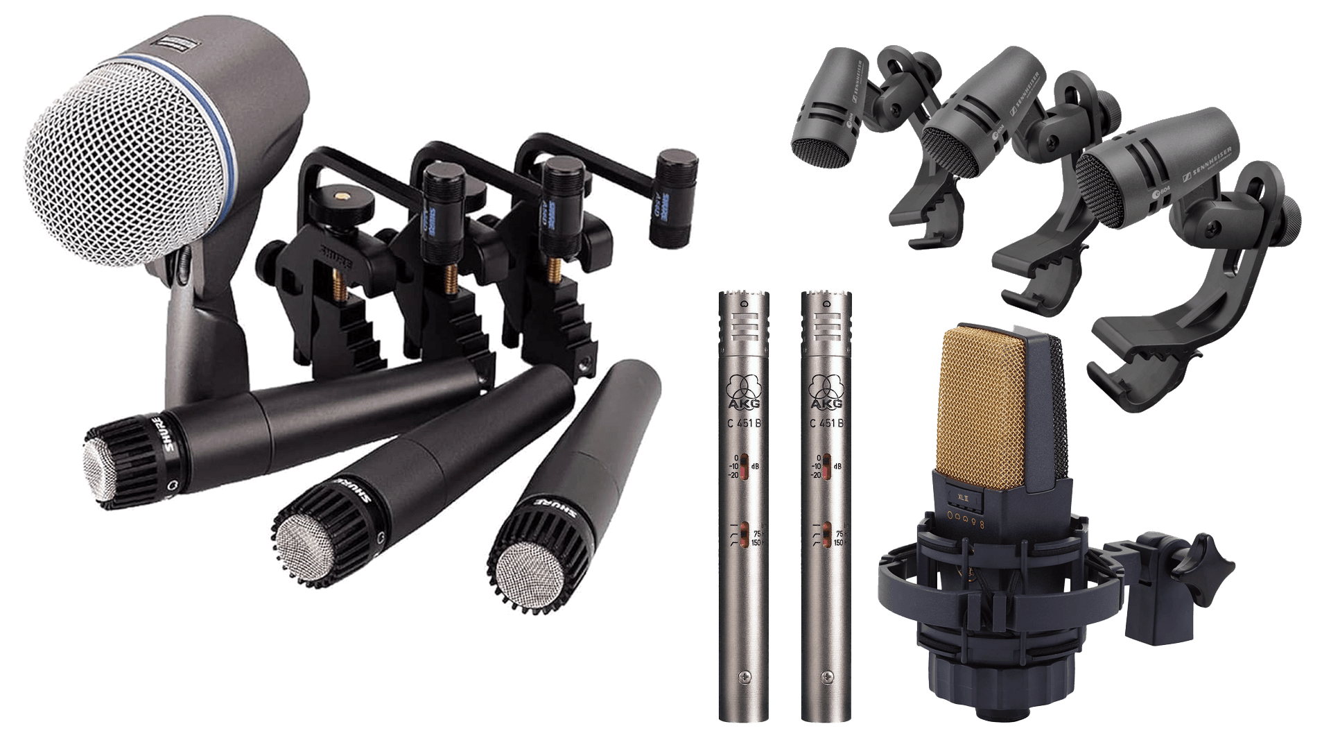 SHURE Band mic set 악기 마이크 패키지